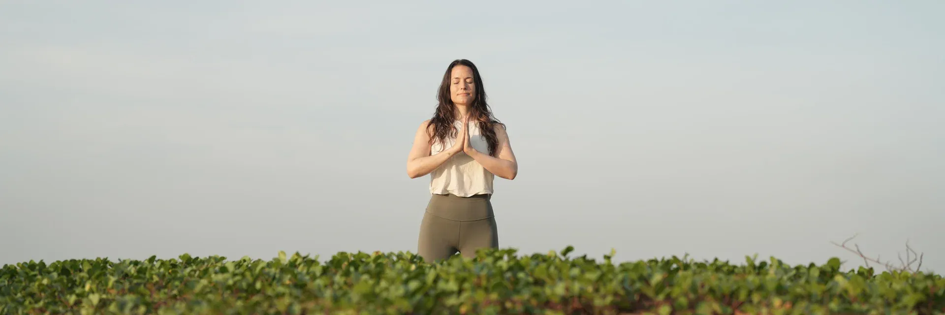 Ruhige Yoga-Praxis bei kopffrei